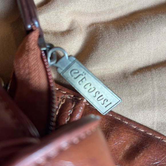 ECOSUSI Vegan Leather Rustic Briefcase/Handbag/Messenger/Crossbody Bag Medium Sz - Picture 9 of 12